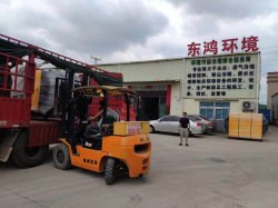 烈日炎炎，兩車東鴻環(huán)保設(shè)備發(fā)往福建